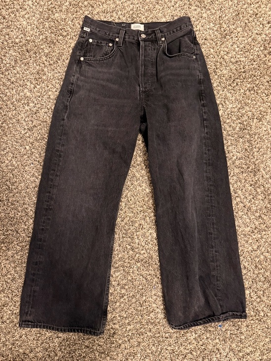 Citizens of Humanity Gaucho Vintage High-Rise Crop Wide-Leg Jeans - Picture 2 of 8